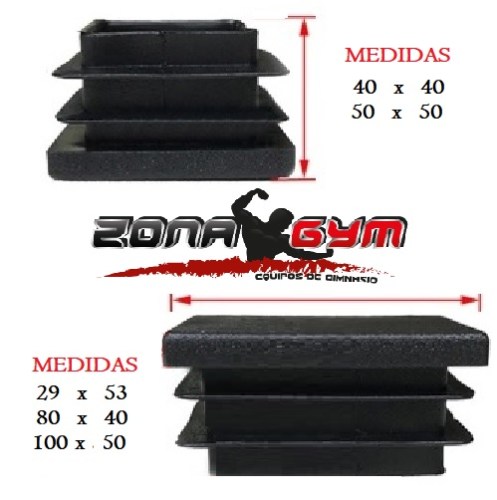 TAPONES PARA TUBOS CUADRADOS Y RECTANGULARES